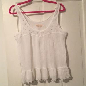 Ornate Hollister Beaded Tank top